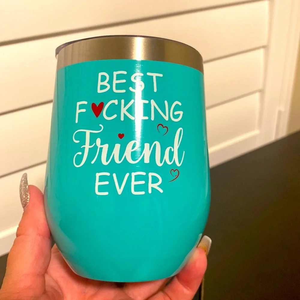 NIB Best F**king Friend Wine Tumbler